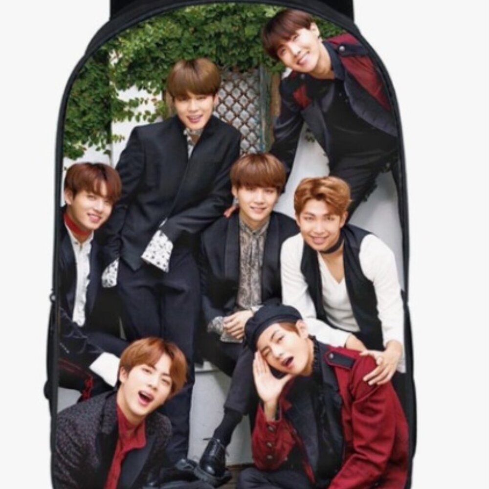 BTS Kpop Backpack Laptop Bag/Messenger Bag with extra BTS Merch included!